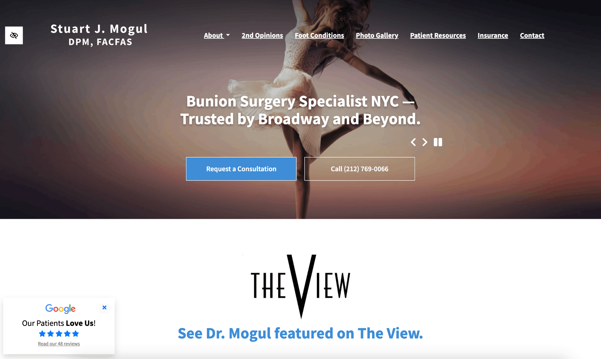 3. Dr. Stuart Mogul - Foot Surgery Center NYC